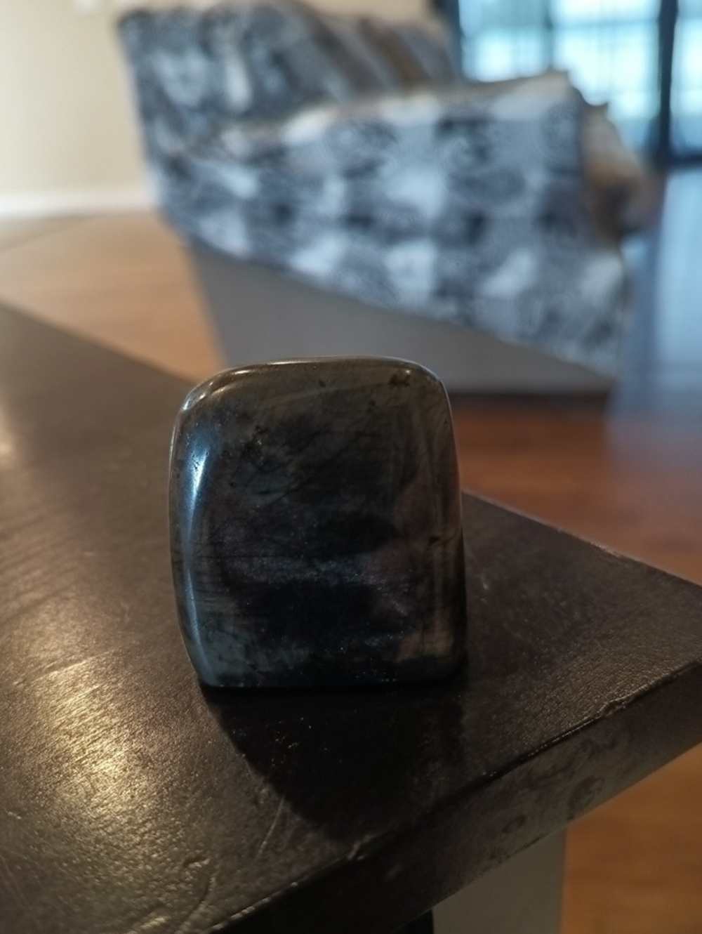 Gray Stone Labradorite Crystal